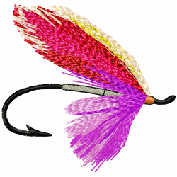 Fish Hook Embroidery Design 4 Fish Hook Embroidery Design 4